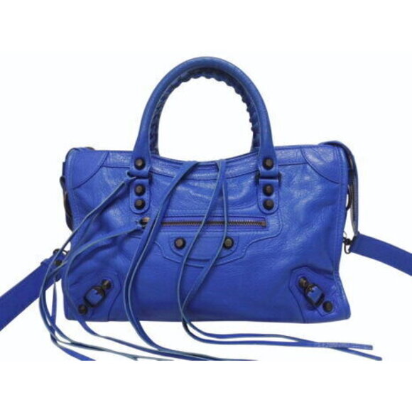 BALENCIAGA City Shoulder Bag Z Blue - Picture 2 of 8